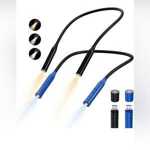 2 pieces of rechargeable LED neck reading lights